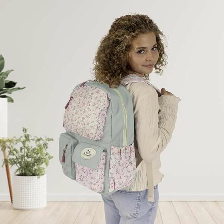Actual product image DeCuevas School backpack Colourful Blomster 40 x 18 x 30 cm
