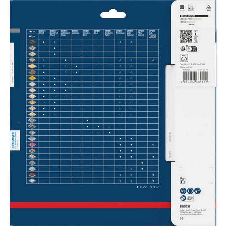 Produktbild Bosch Professional Zubehör Blau Zubehör 2608902130 EXPERT Kreissägeblatt Laminatplatte kabellos 216 x 2,1/1,4 x 30 mm T66