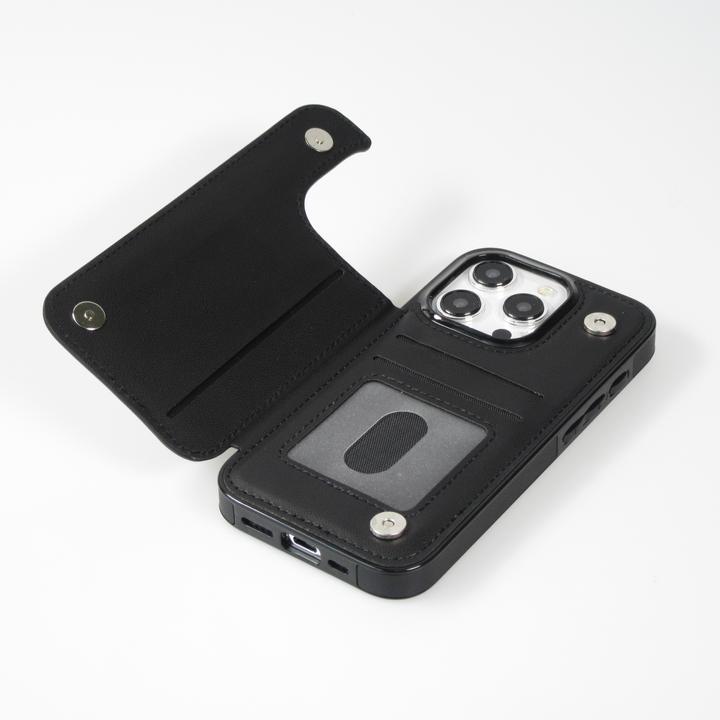 Produktbild PhoneLook Hülle Silikon case mit Oberfläche und aufklappbarem Portemonnaie (Apple iPhone 15 Pro)