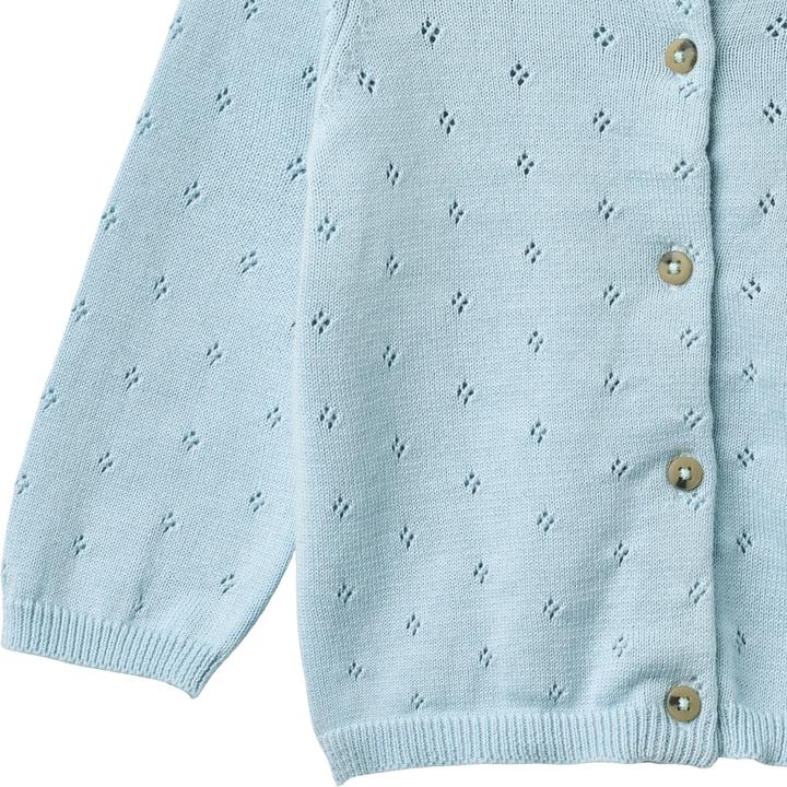 Produktbild Wheat Baby Strickjacke Maia summer sky (92)