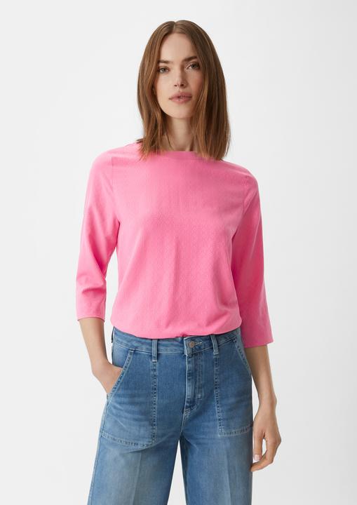 Image du produit Comma Bluse Bluse mit 3/4-Ärmeln und Strukturmuster (44)