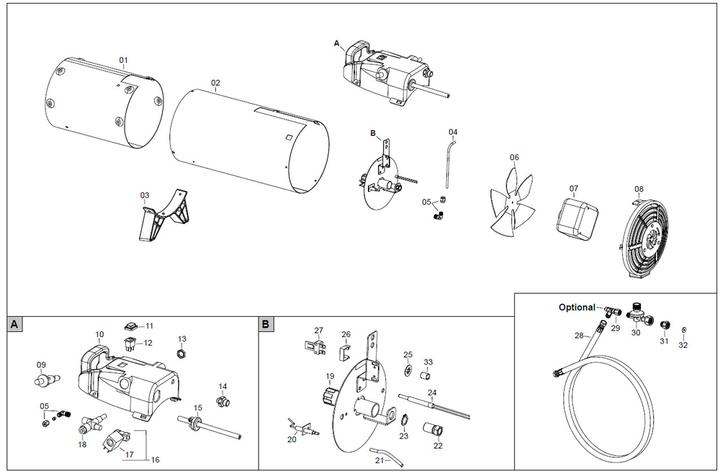 Actual product image BM2 Arcotherm Gas heater GP 18 M