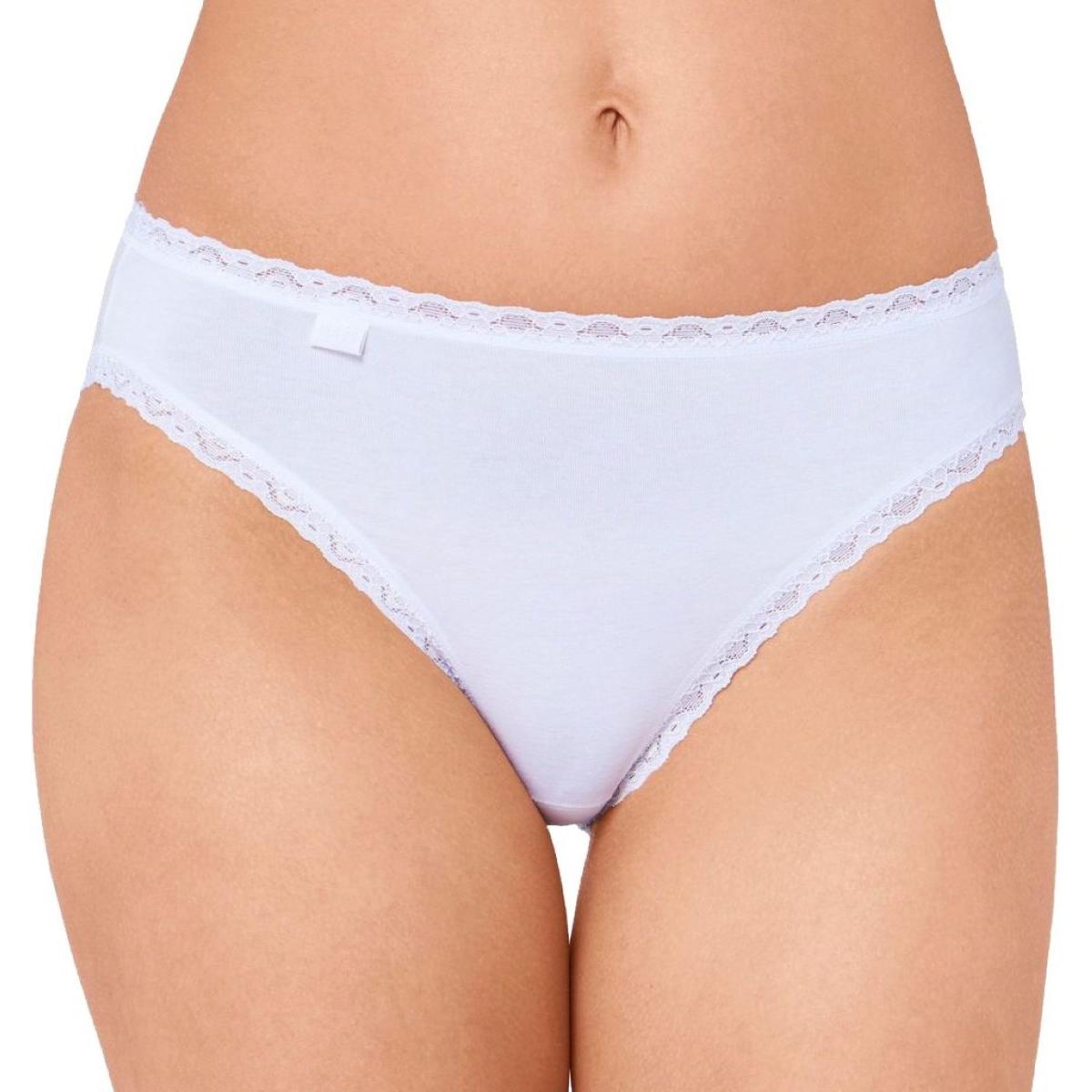 Thumbnail - Sloggi, Damen, Unterhosen, 6er Pack 24/7 Cotton Lace Tai Slip, Weiss, (42, 6er Pack)