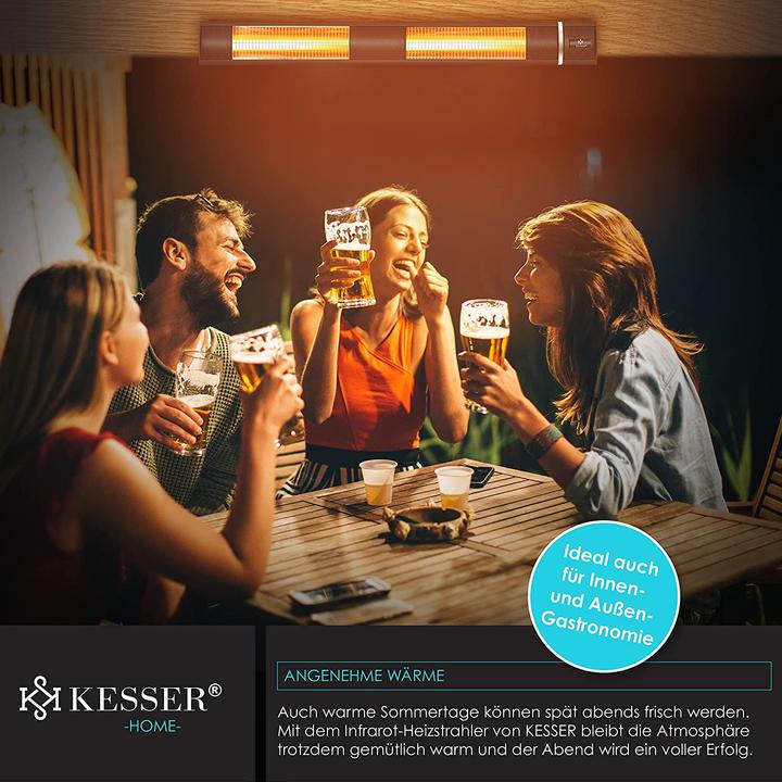Produktbild Kesser Infrarot Heizstrahler 3000W Schwarz
