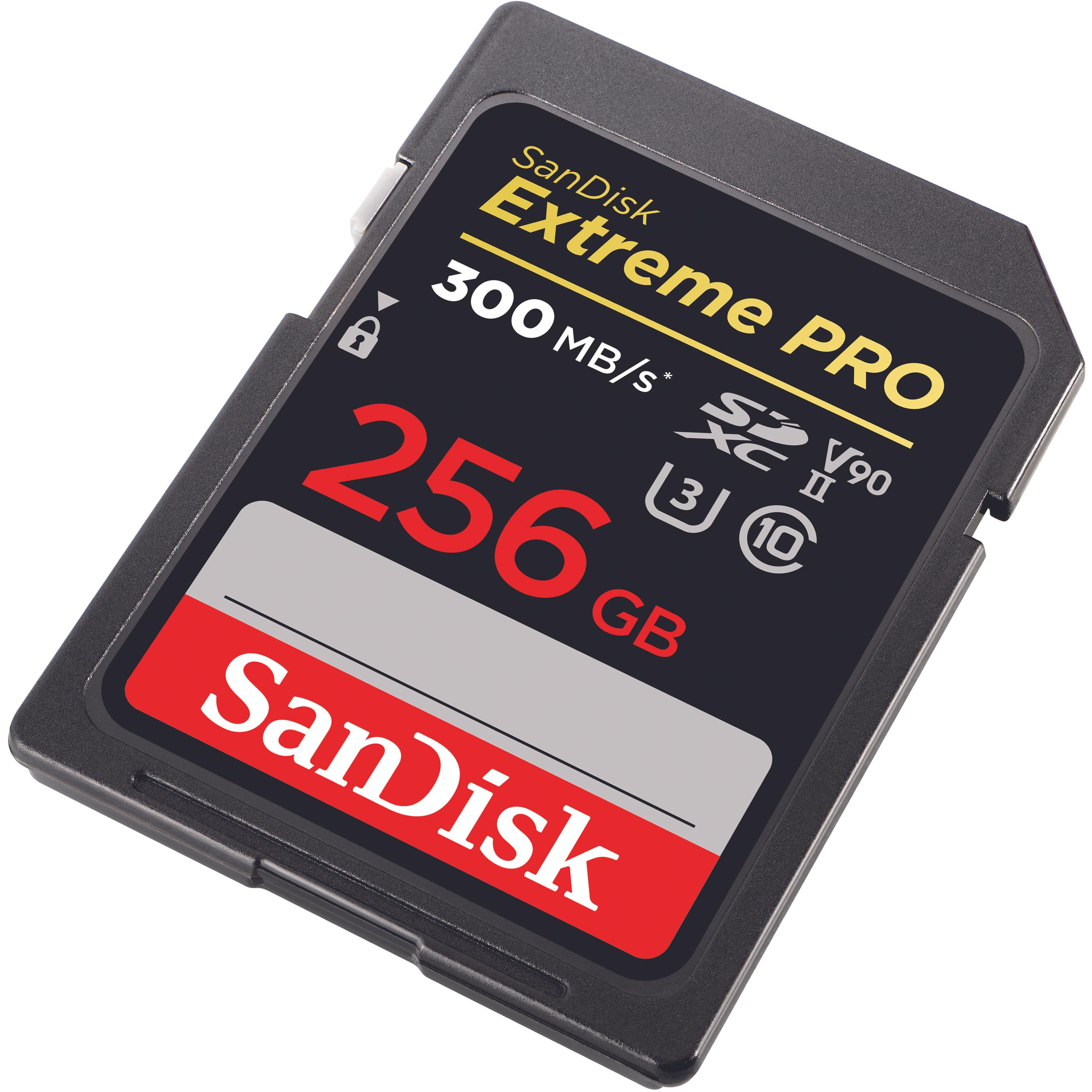 Thumbnail - SanDisk Extreme Pro (256 GB, SDXC, U3, UHS-II), Speicherkarte, Schwarz