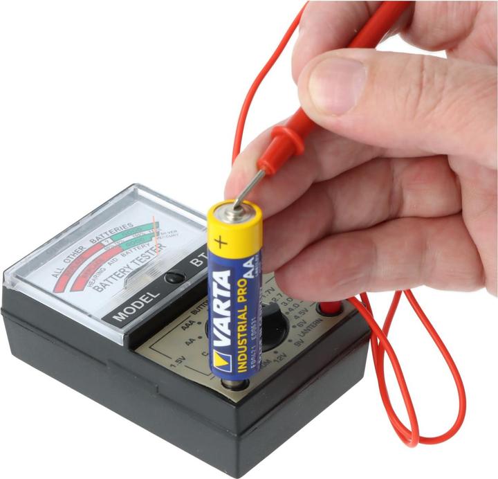 Produktbild AccuCell Universal Batterie Tester für viele Knopfzellen und Batterien