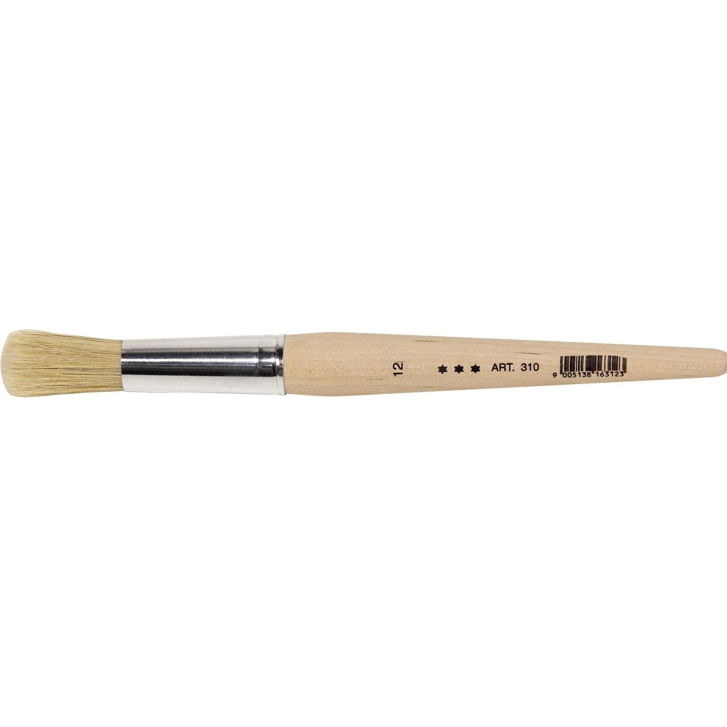 Gebol, Pinsel, Anleger und Vergolder Pinsel Grösse 12 ø 17 mm mit Holzstiel roh (12 mm)