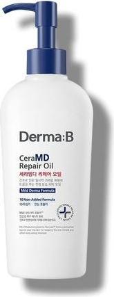 Actual product image Derma:B Derma B CeraMD Repair Oil 200ml Unscented Fragrance Free Lightweight Fast Absorbing Soften Moisturiz (Body oil, 200 ml)