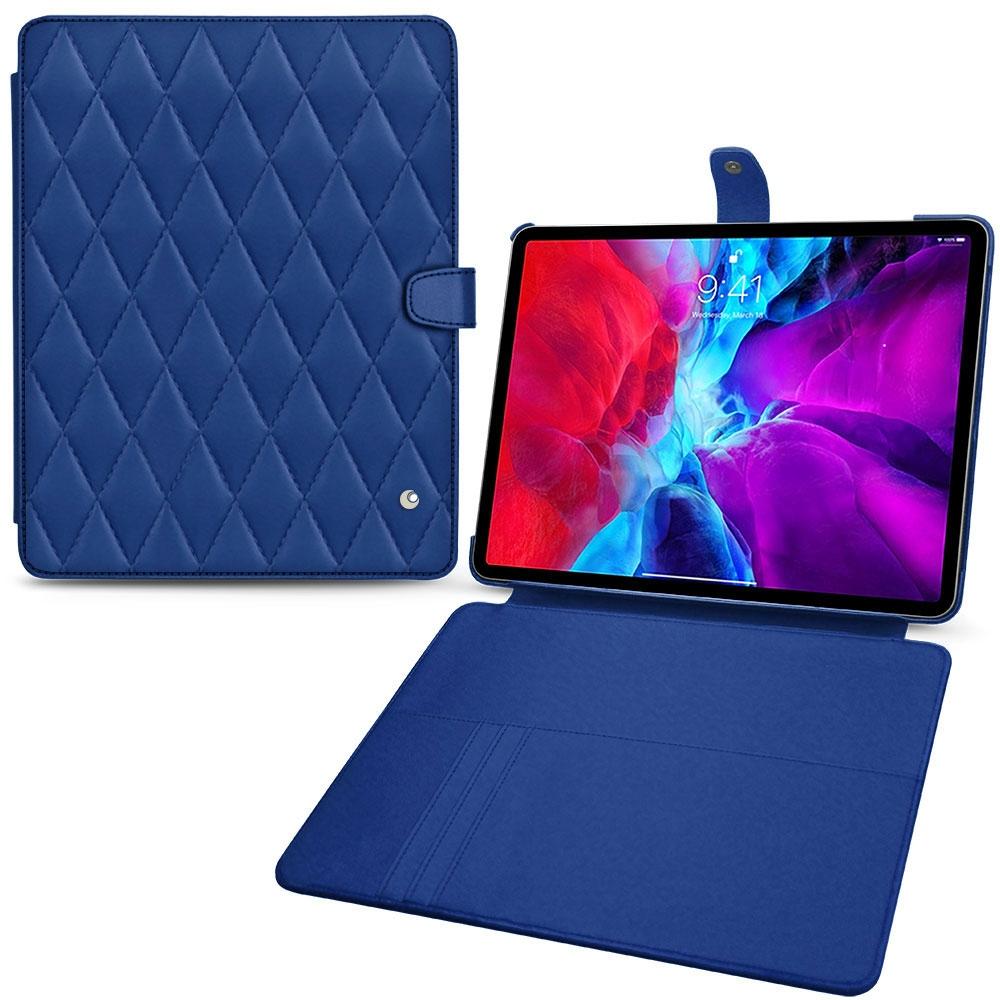 Noreve Lederschutzhülle Wallet (iPad Pro 12.9 2020 (4. Gen)), Tablet Hülle, Blau