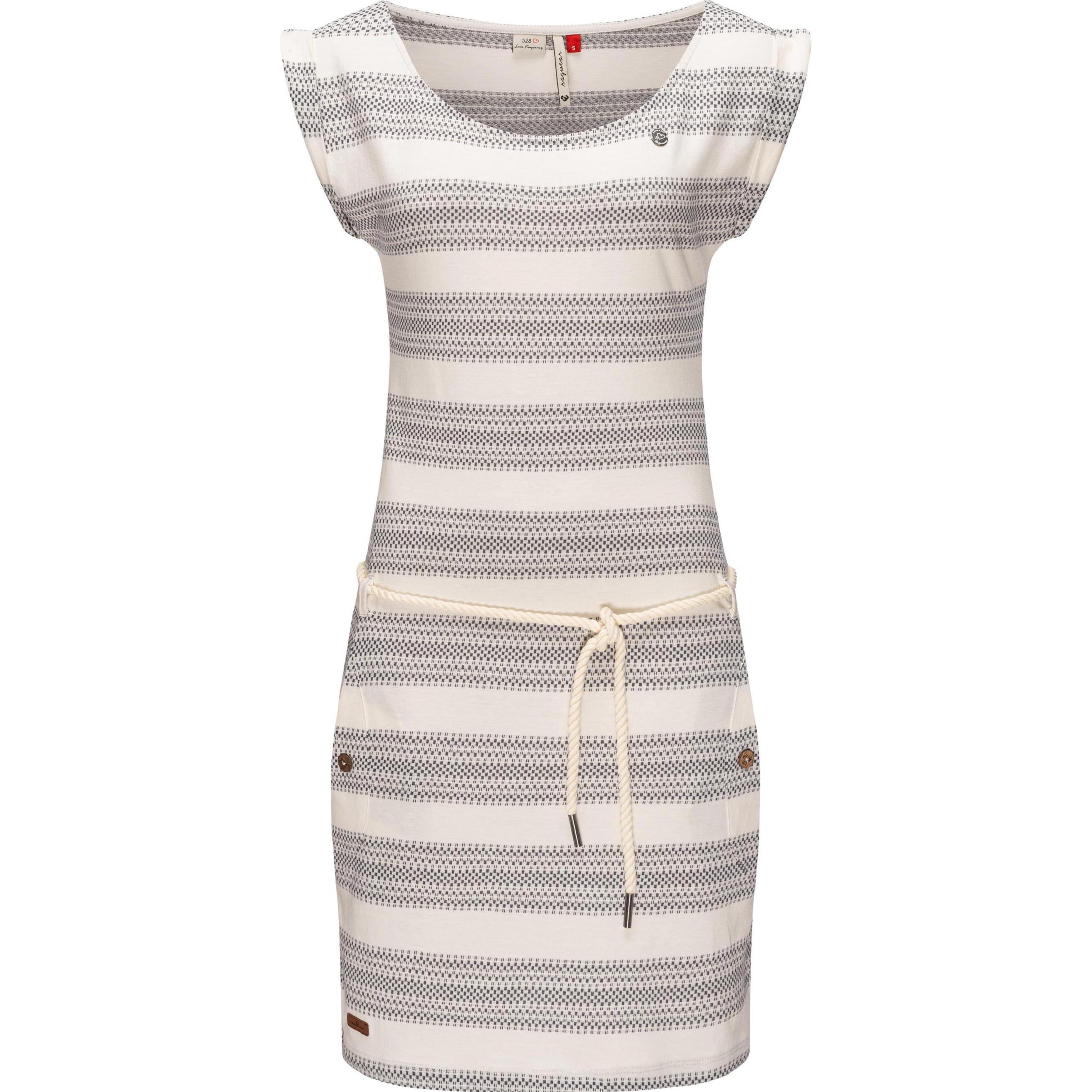 Ragwear, Damen, Kleider, Tag Blockstripes Intl., Weiss, (XXL)