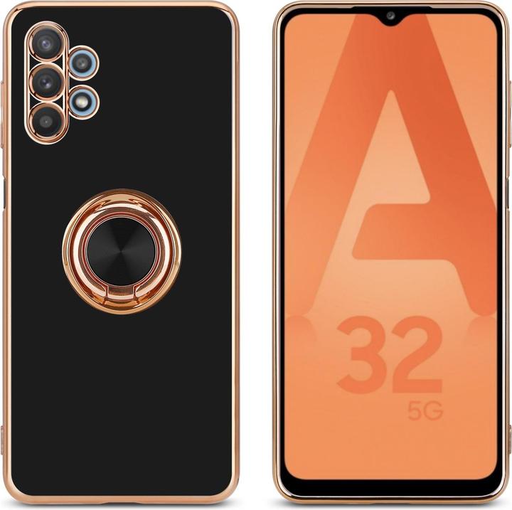 Actual product image Cadorabo Case for Samsung Galaxy A32 5G in TPU with camera protection and ring LM089 Style (Samsung Galaxy A32 5G)
