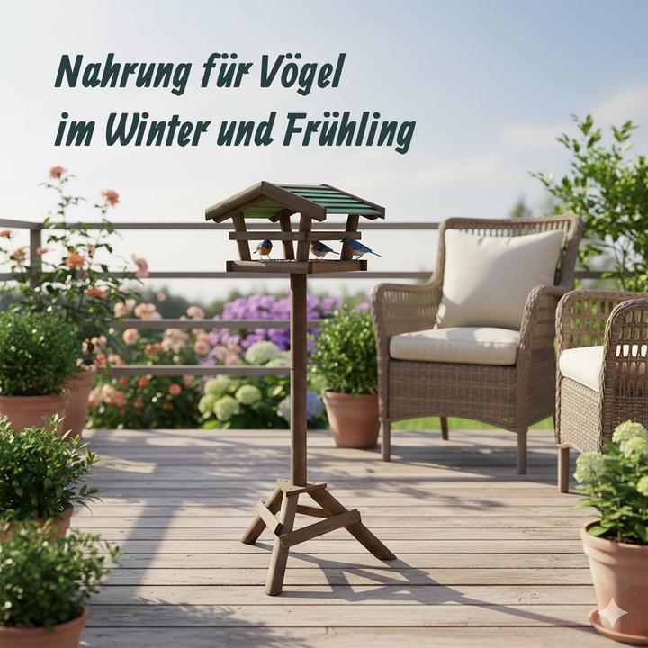 Actual product image Relaxdays Birdhouse with Stand approx 100 x 37 x 43 cm