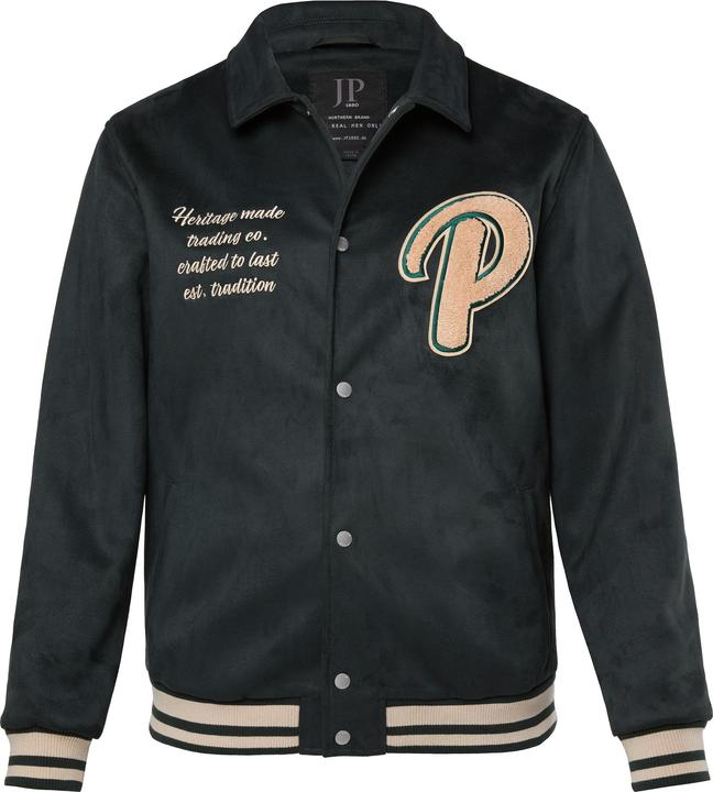 Produktbild JP1880 Blouson, Velours, Brust-Stick, farbige Bündchen, bis 7 XL (L)