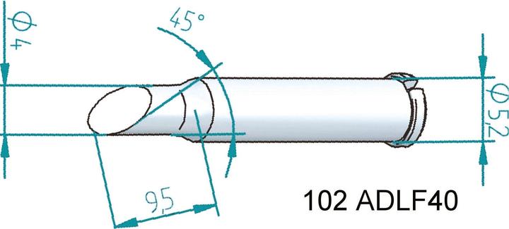 Produktbild Lötspitze 4mm angeschrägt (Lötspitze)