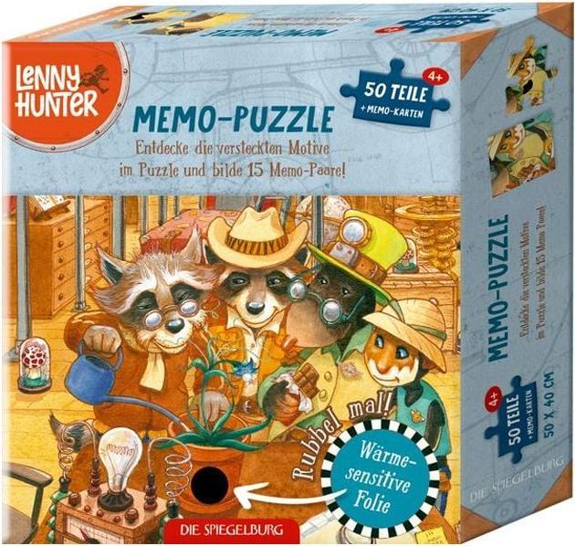 Produktbild Die Spiegelburg Memo Puzzle Lenny Hunter (50 Teile)