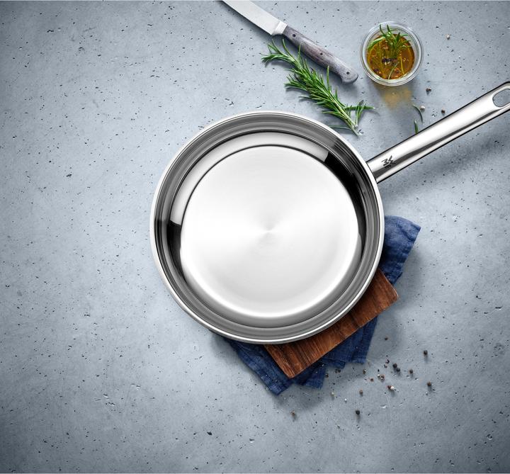 Actual product image WMF Stainless Steel Frying Pan 24cm Pan Induction Professional Uncoated (24 cm, Frying pan, Stainless steel)