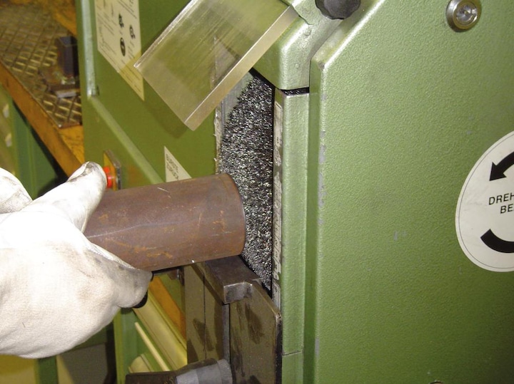 Actual product image Lessmann Round brushes Ø150mm, steel wire 0.30mm
