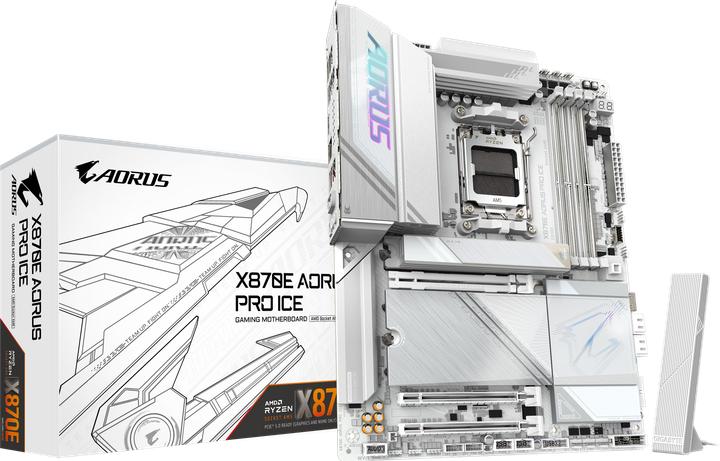 Produktbild Gigabyte X870E AORUS PRO ICE (AM5, AMD X870E, ATX)