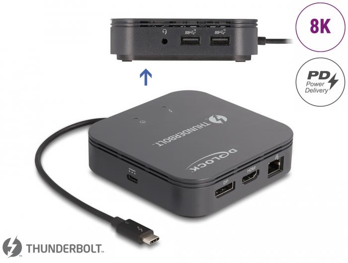 Produktbild Delock Thunderbolt™ 3 Mini Dockingstation 8K (Thunderbolt)