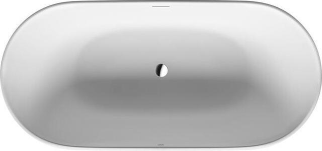 Produktbild Duravit Badewanne LUV 1800x850mm freist 2 Rückenschrägen weiss (252 l, 180 cm, 85 cm)