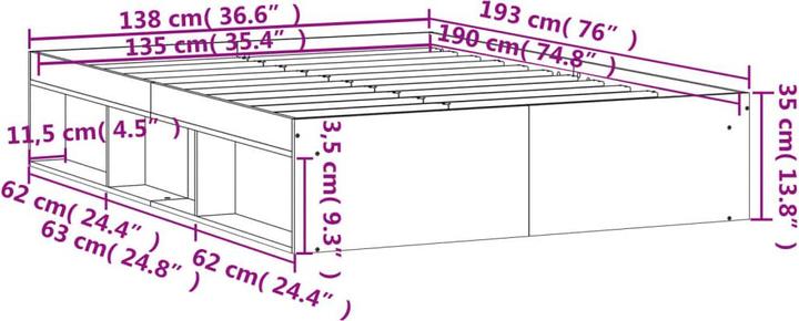Actual product image VidaXL Honour (135 x 190 cm)