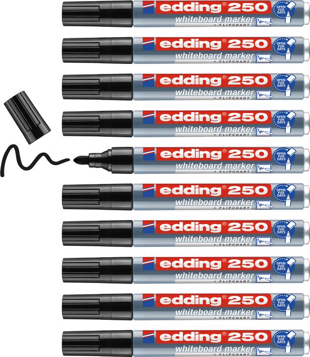 Produktbild Edding 250 (Schwarz, 3 mm, 10 x)