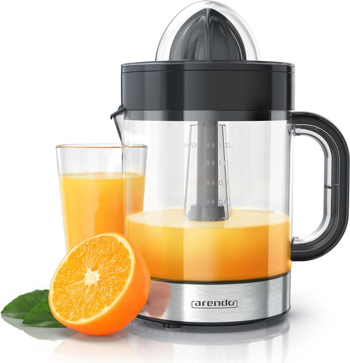 Arendo Presse-agrumes électrique en acier inoxydable - 40 Watt - Presse-orange Presse-lime Centrifugeuse