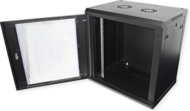 Actual product image Value 19-Zoll Wandgehäuse 12HE 600x450mm schwarz, Bausatz (12 RU, 19 inch rack)