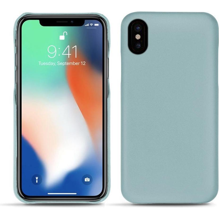 Thumbnail - Noreve Lederschutzhülle (Apple iPhone XS Max), Smartphone Hülle, Blau