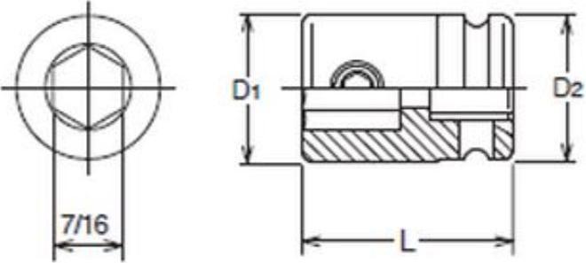 Produktbild Koken Klingenhalter 3/8"