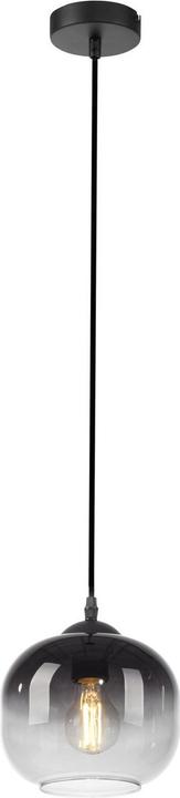 Just Light ZEA Pendelleuchte E27 max.25W Schwarz/Rauchfarben 15420-18 (E27)