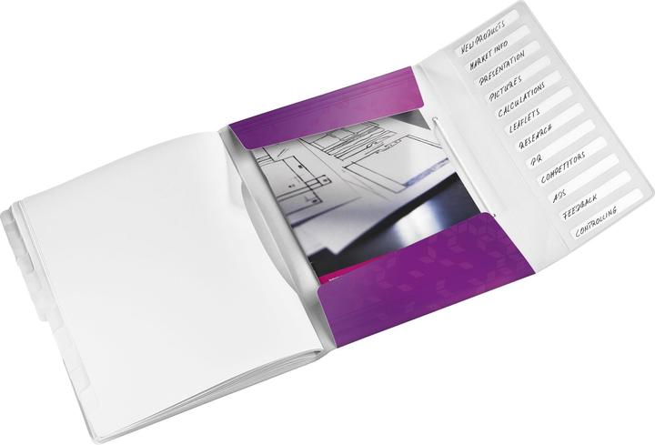 Produktbild Leitz WOW - Ordner mit Abteilungen (A4, 1x)