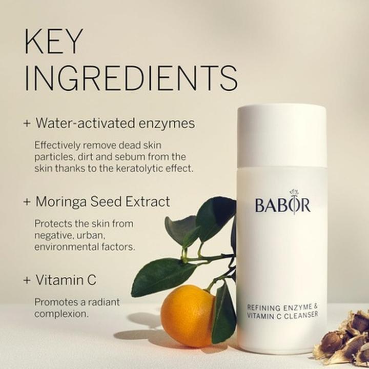 Image du produit Babor Refining Enzyme & Vitamine C (Lingettes nettoyantes pour le visage, 40 ml)