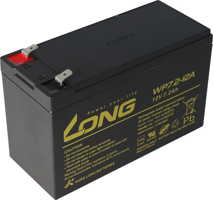 Produktbild Kung Long Akku WP7.2-12A, Faston 6,3mm Steckkontakte (12V)