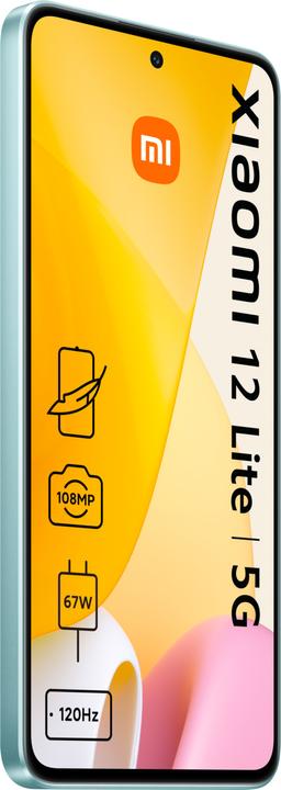 Actual product image Xiaomi 12 Lite 5G (256 GB, Lite Green, 6.55", Dual SIM, 5G)