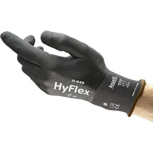 HyFlex, Schutzhandschuhe, Handschuhe Schaumstoff, Nitril Schwarz (9)