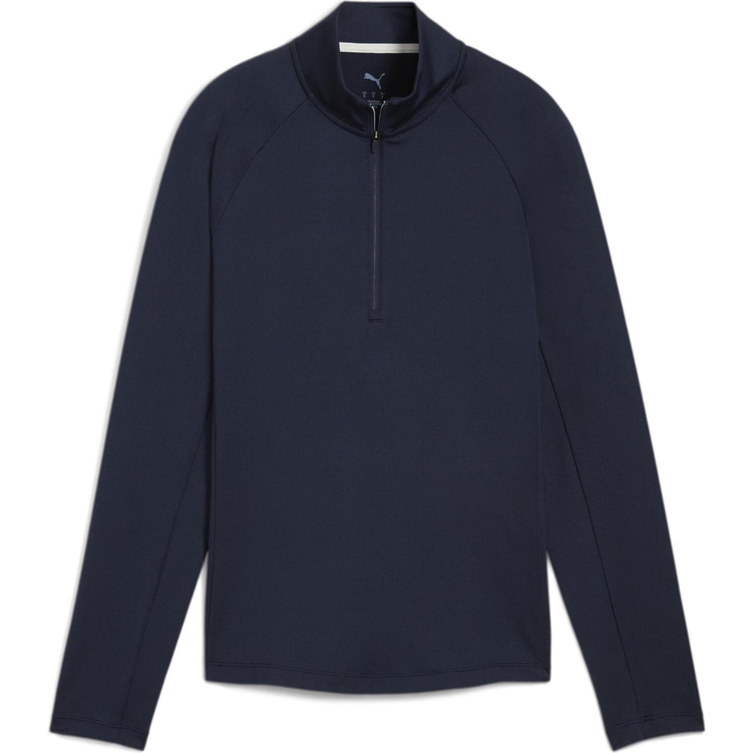 Thumbnail - Puma, Damen, Laufjacke, W Pure 2.0 1/4 Zip (XS), Blau, XS