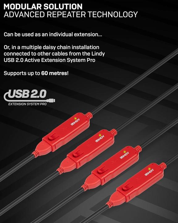 Immagine prodotto Lindy Estensione attiva USB 2.0 (USB 2.0)