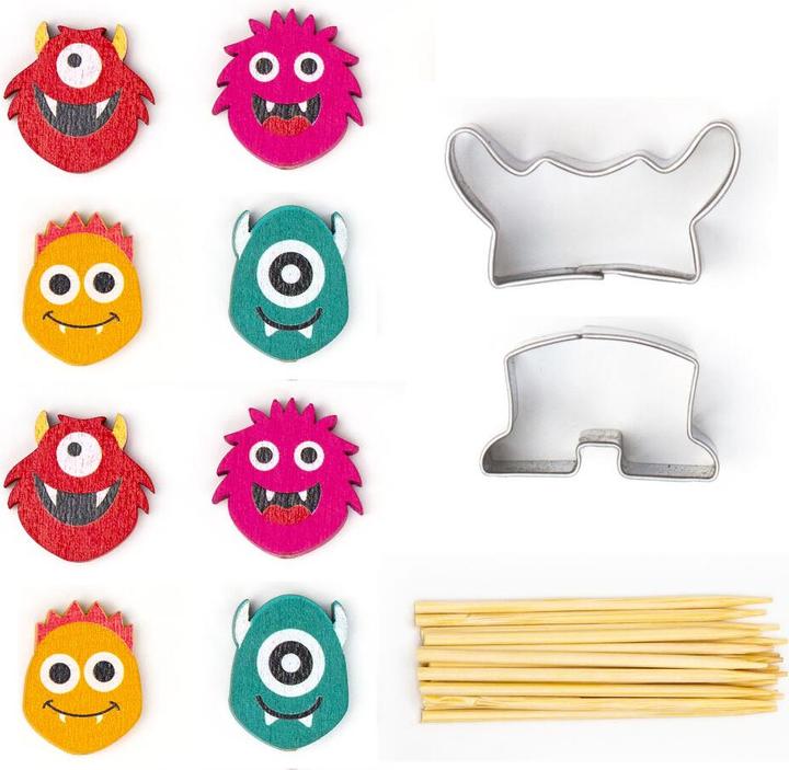 Actual product image Kikkerland Monster Fruit Cutters