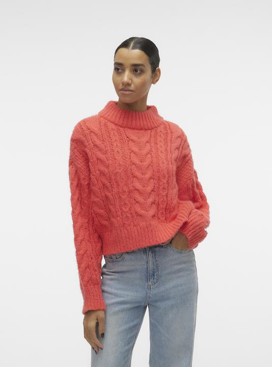 Produktbild Vero Moda VMDREAM LS HIGHNCK CROP PULLOVER GA EXC Strickpullover (XL)