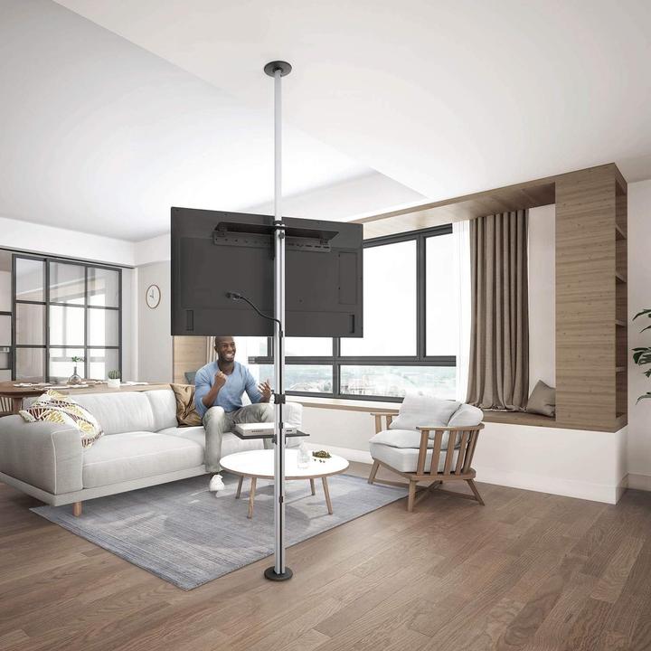 Actual product image Maclean MC-791N ceiling and floor bracket 37" - 70" (Ceiling, Ground, 30 kg, 37" - 70")