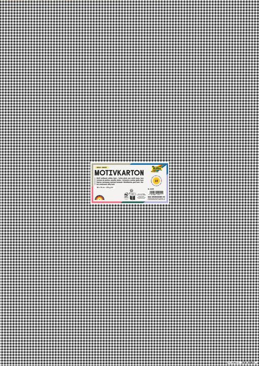 Immagine prodotto Folia Cartoncino con motivo "Bianco / Nero", 500 x 700 mm, 270 g/m² (270 g/m²)