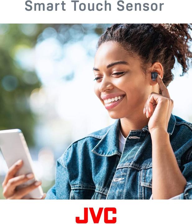 Actual product image JVC HAZ250T Noise Cancelling Bluetooth Wireless Memory Foam Earbuds Black (ANC, 8 h, Wireless)