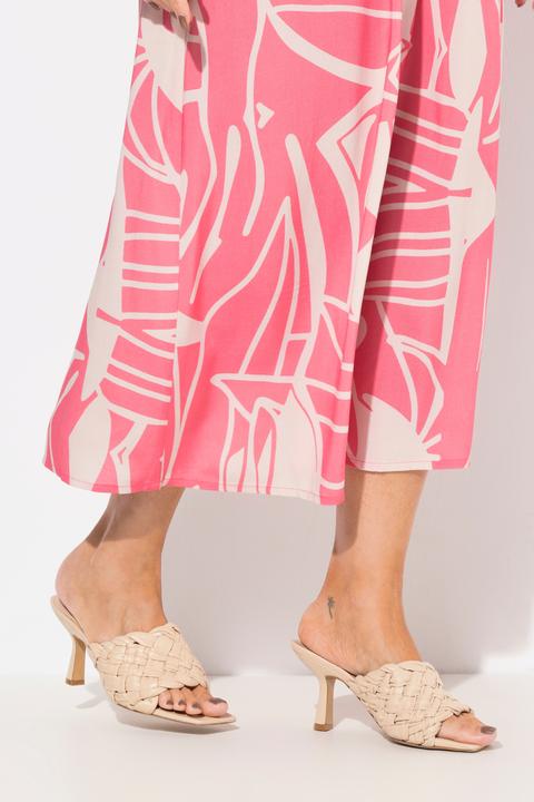 Actual product image Ulla Popken Abstract Print Long Sleeve Dress (62)