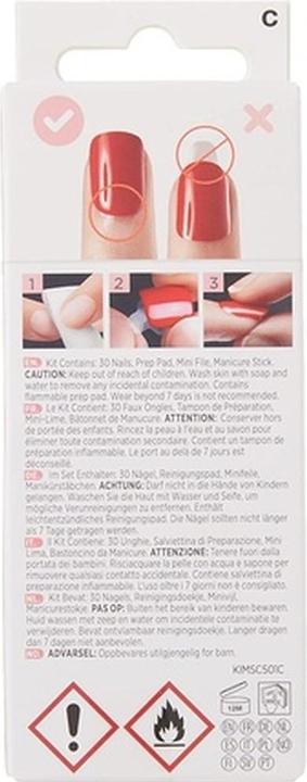 Immagine prodotto KISS Chiodi autoadesivi imPRESS Nails Rain Check 30 pezzi (Unghie artificiali)