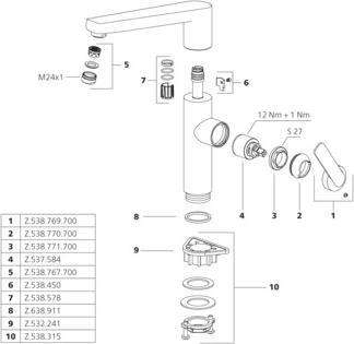 Actual product image KWC Fittings Domo E