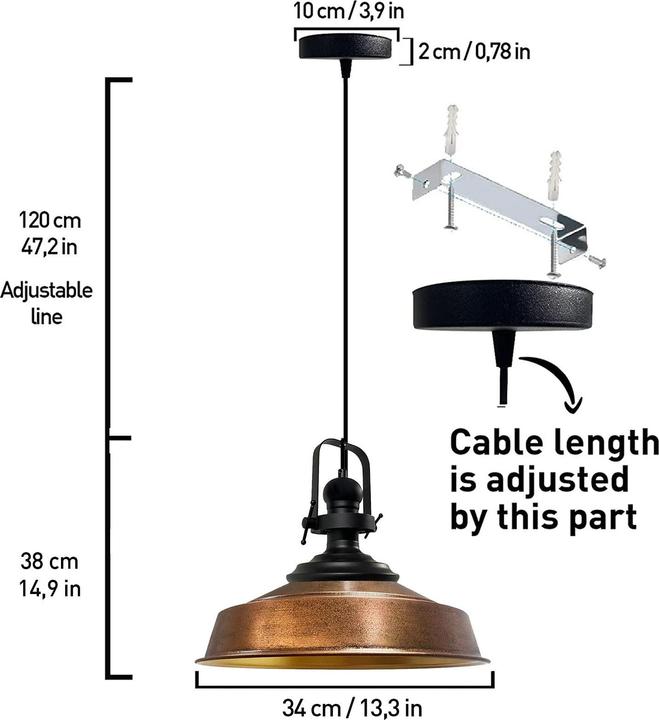 Productafbeelding Bamyum Asletl-Zwart (E27)
