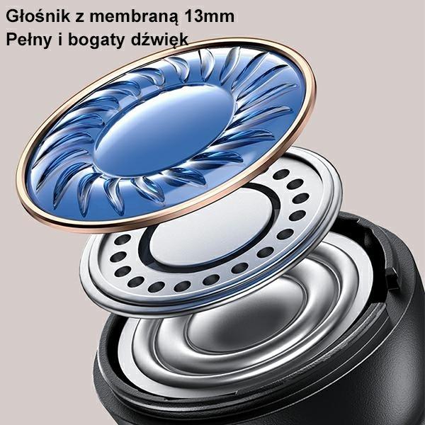 Produktbild Usams Słuchawki Bluetooth 5.3 TWS US Series Dual mic bezprzewodowe niebieskie/blue BHUUS03 (ANC, 35 h, Kabellos)