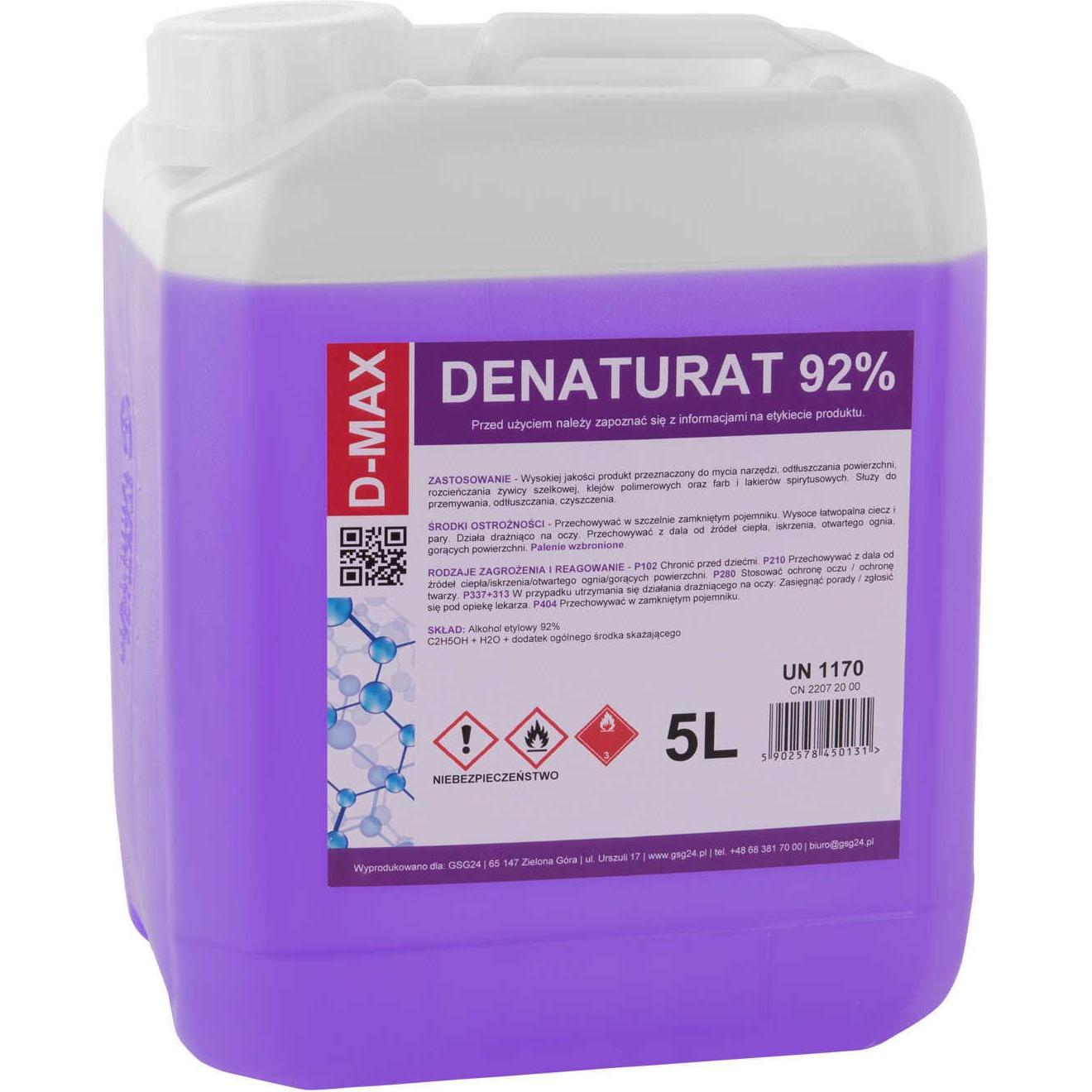 Gsg24 Denatured alcohol denatured alcohol D-MAX 5L (1006818-0)