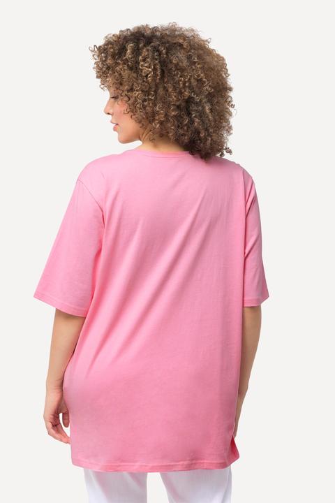 Actual product image Ulla Popken Basic Round Neck Short Sleeve Relaxed Fit Tee (60)